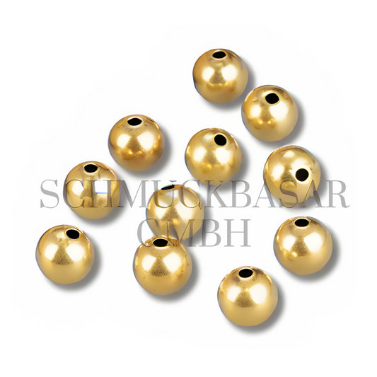 Plain Round Balls - Gold Plated