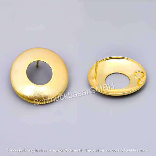 Gold Plated  Earwires (25 MM)