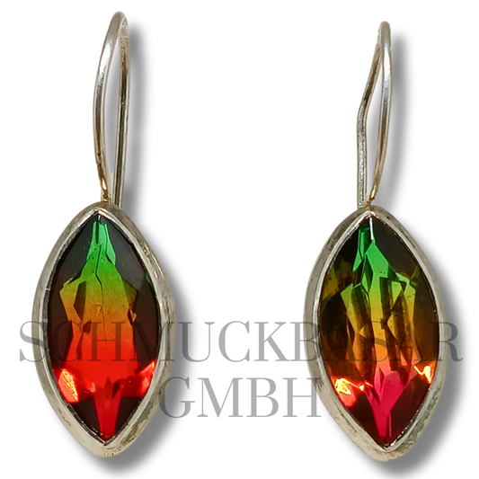 SILVER MYSTIC TOPAZ STONE EARRINGS