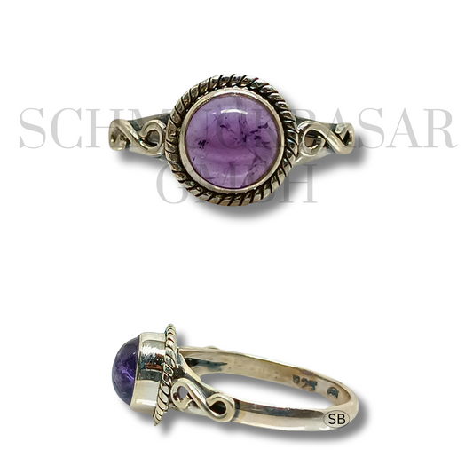 SILVER AMETHYST STONE RINGS