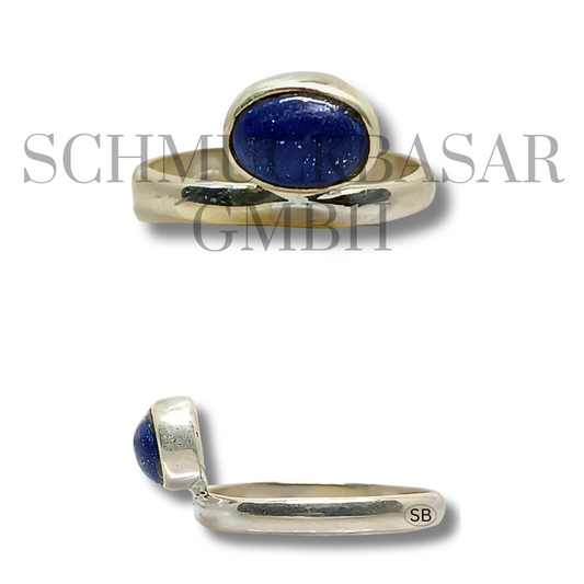 SILVER LAPIS LAZULI STONE RINGS