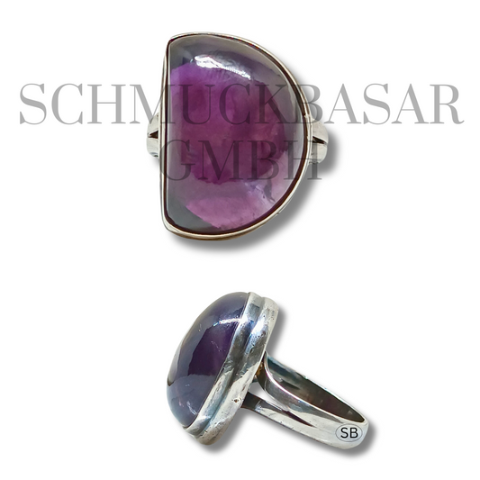 SILVER AMETHYST STONE RINGS