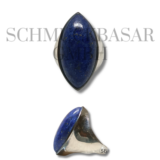 SILVER LAPIS LAZULI STONE RINGS