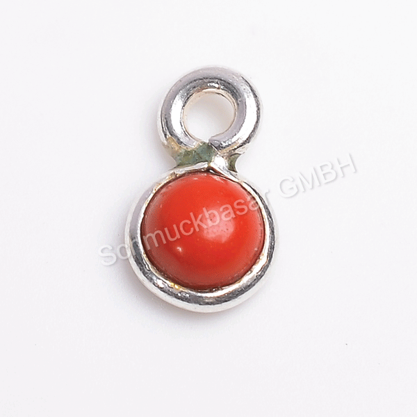 4 MM  CORAL BEZEL CONNECTOR