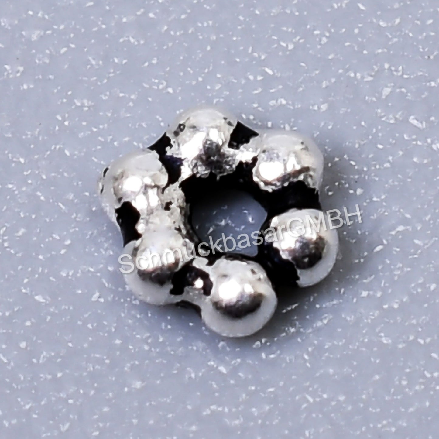 Plain Flower Spacer - Oxidised