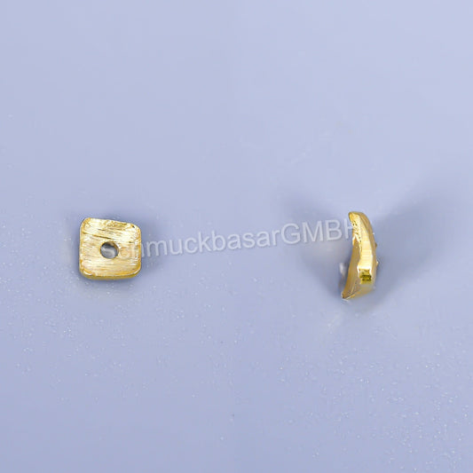 Matte Square Waves Centre Hole - Gold