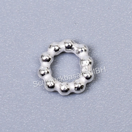 7 MM Flower - Silver