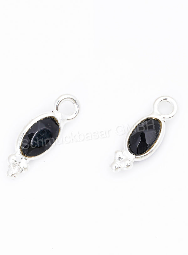 3 x 5 MM BLACK ONYX BEZEL CONNECTOR