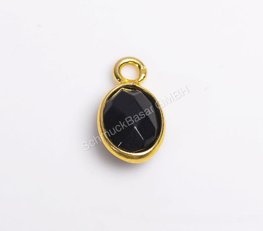 5 x 7 MM BLACK ONYX BEZEL CONNECTOR