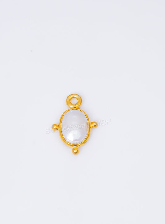 5 x 7 MM PEARL BEZEL CONNECTOR