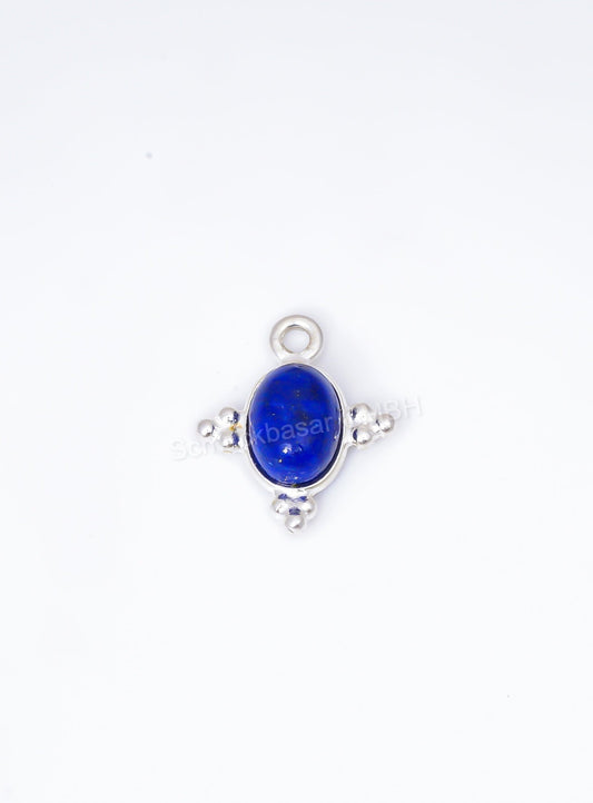 5 x 7 MM LAPIS LAZULI BEZEL CONNECTOR