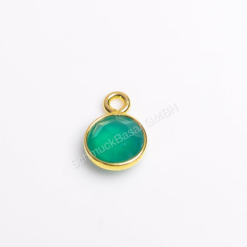 6 MM GREEN ONYX BEZEL CONNECTOR