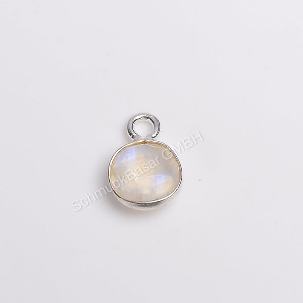 6 MM R. MOONSTONE BEZEL CONNECTOR