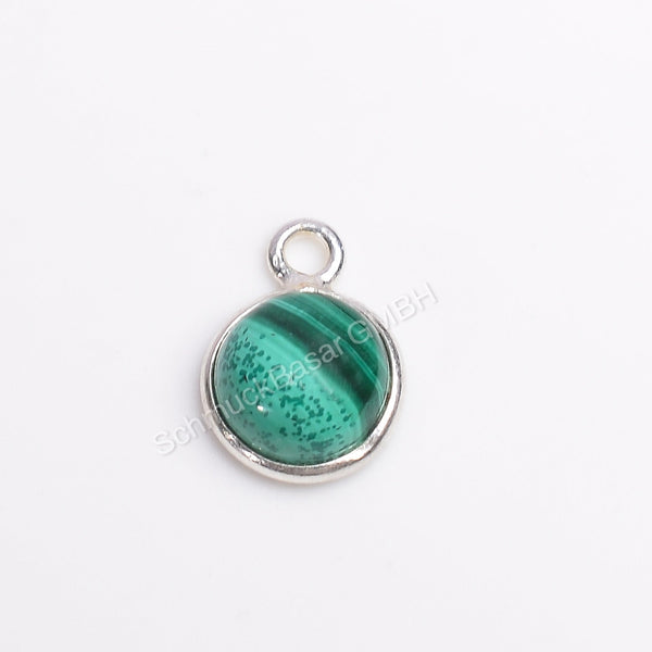 6 MM MALACHITE BEZEL CONNECTOR