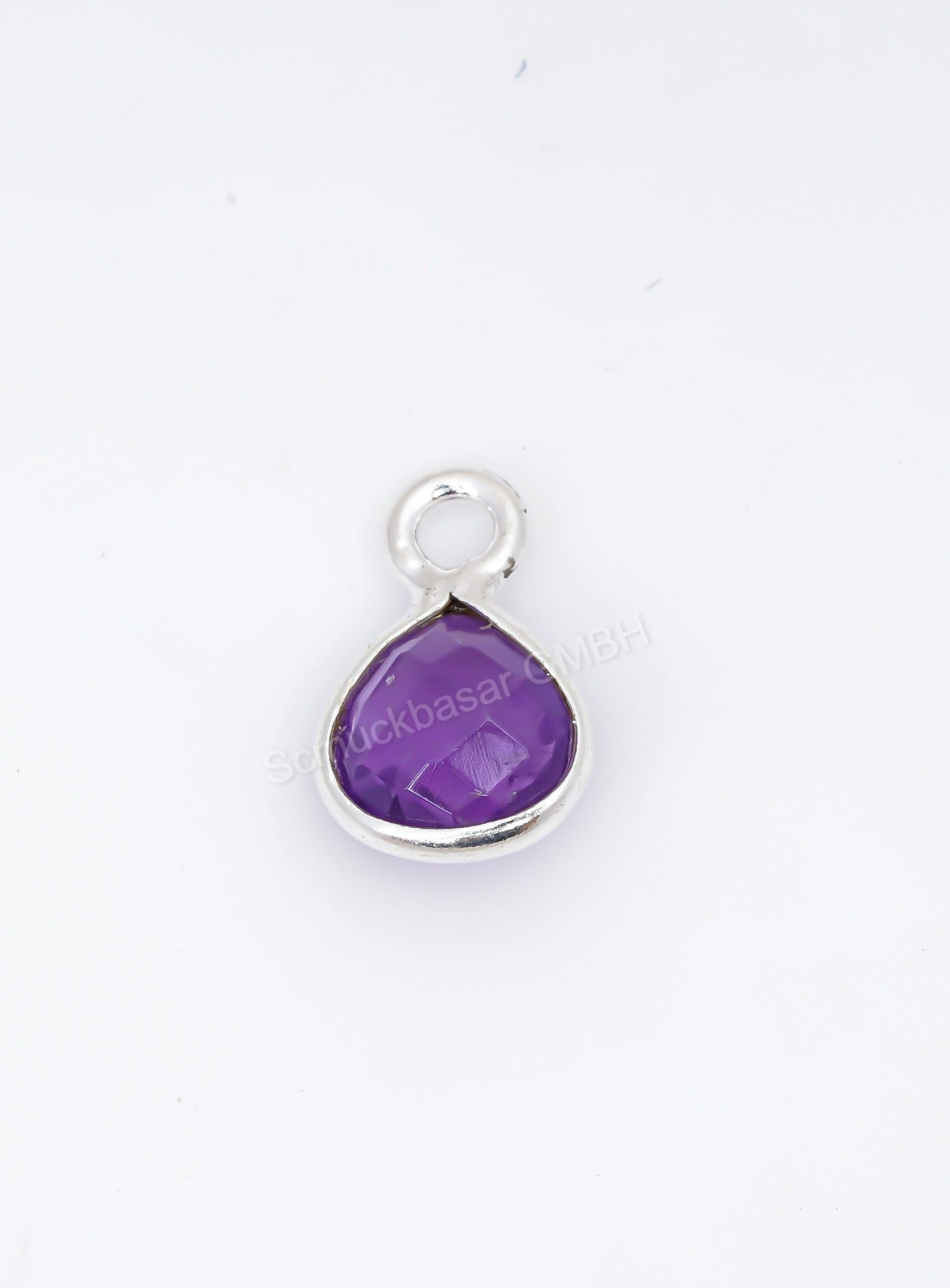 6 MM AMETHYST BEZEL CONNECTOR