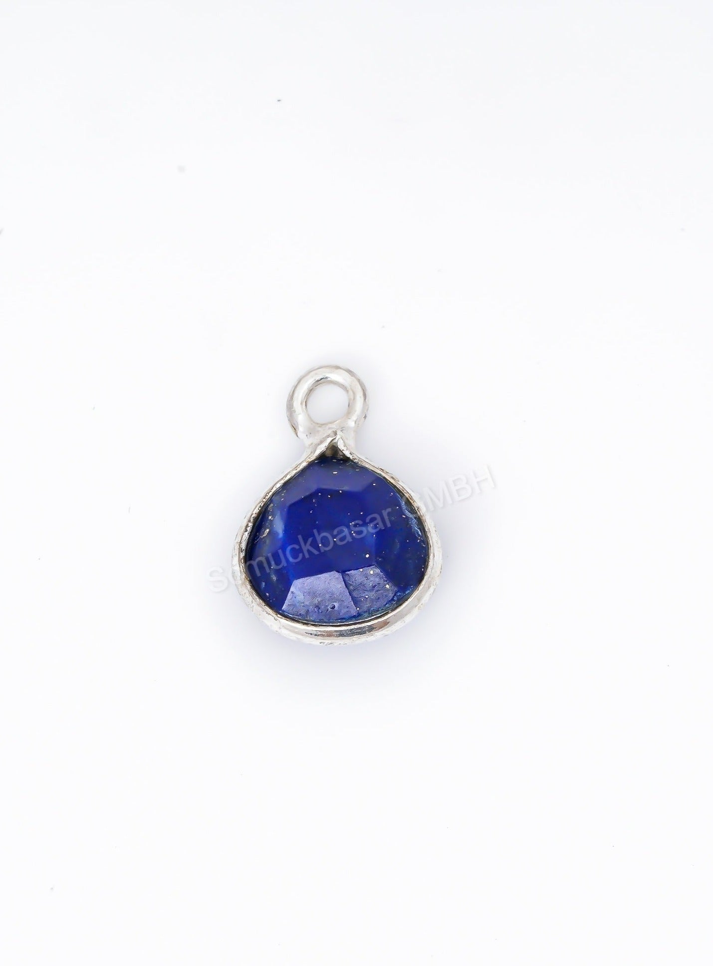 6 MM LAPIS LAZULI BEZEL CONNECTOR