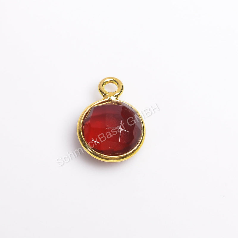 8 MM GARNET BEZEL CONNECTOR