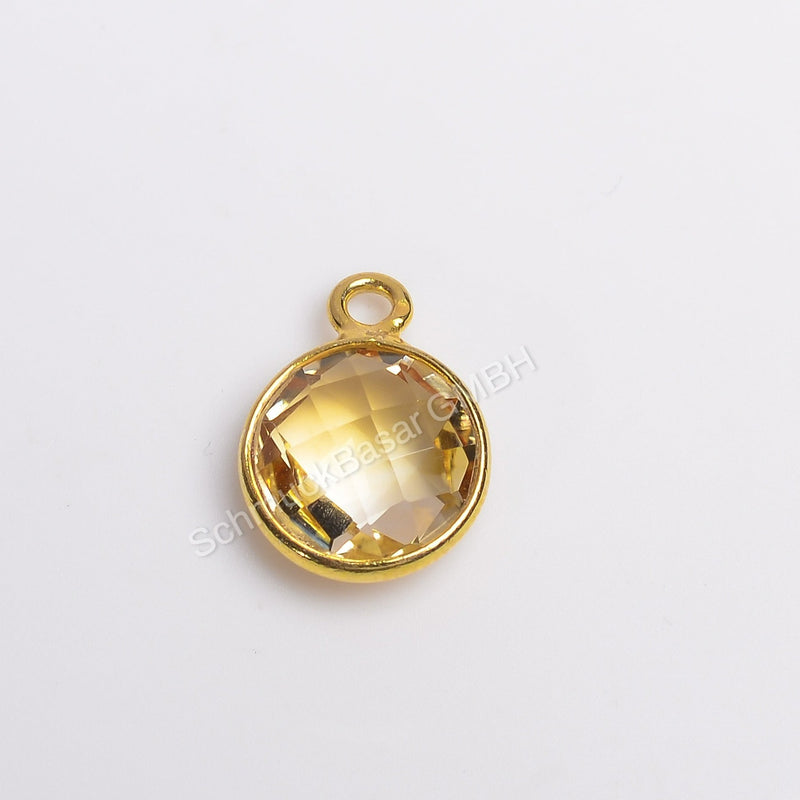 8 MM CITRINE BEZEL CONNECTOR