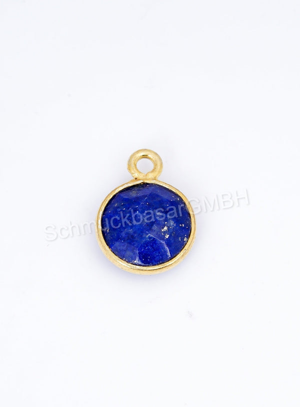 8 MM LAPIS LAZULI BEZEL CONNECTOR