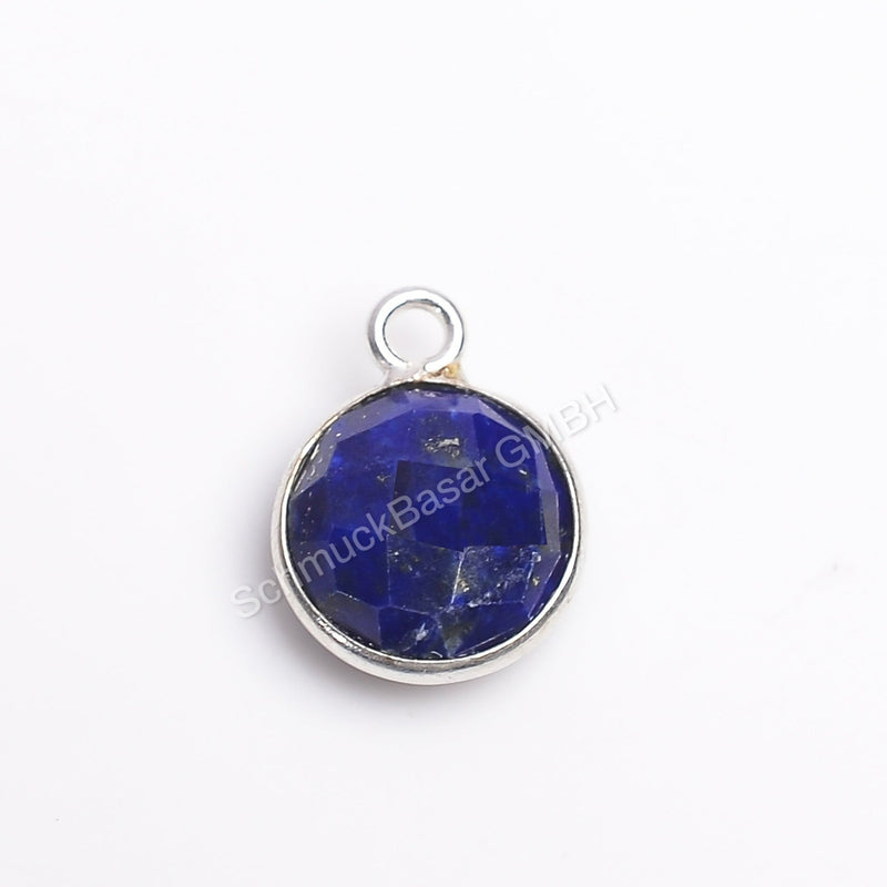 8 MM LAPIS LAZULI BEZEL CONNECTOR