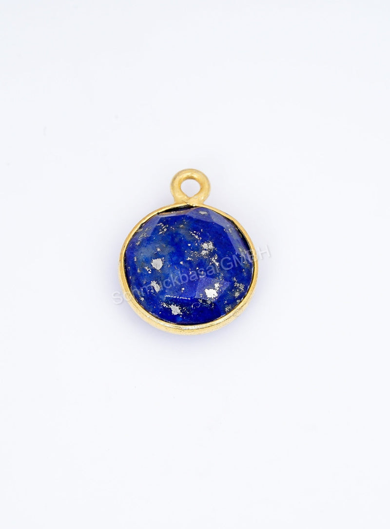 10 MM LAPIS LAZULI BEZEL CONNECTOR