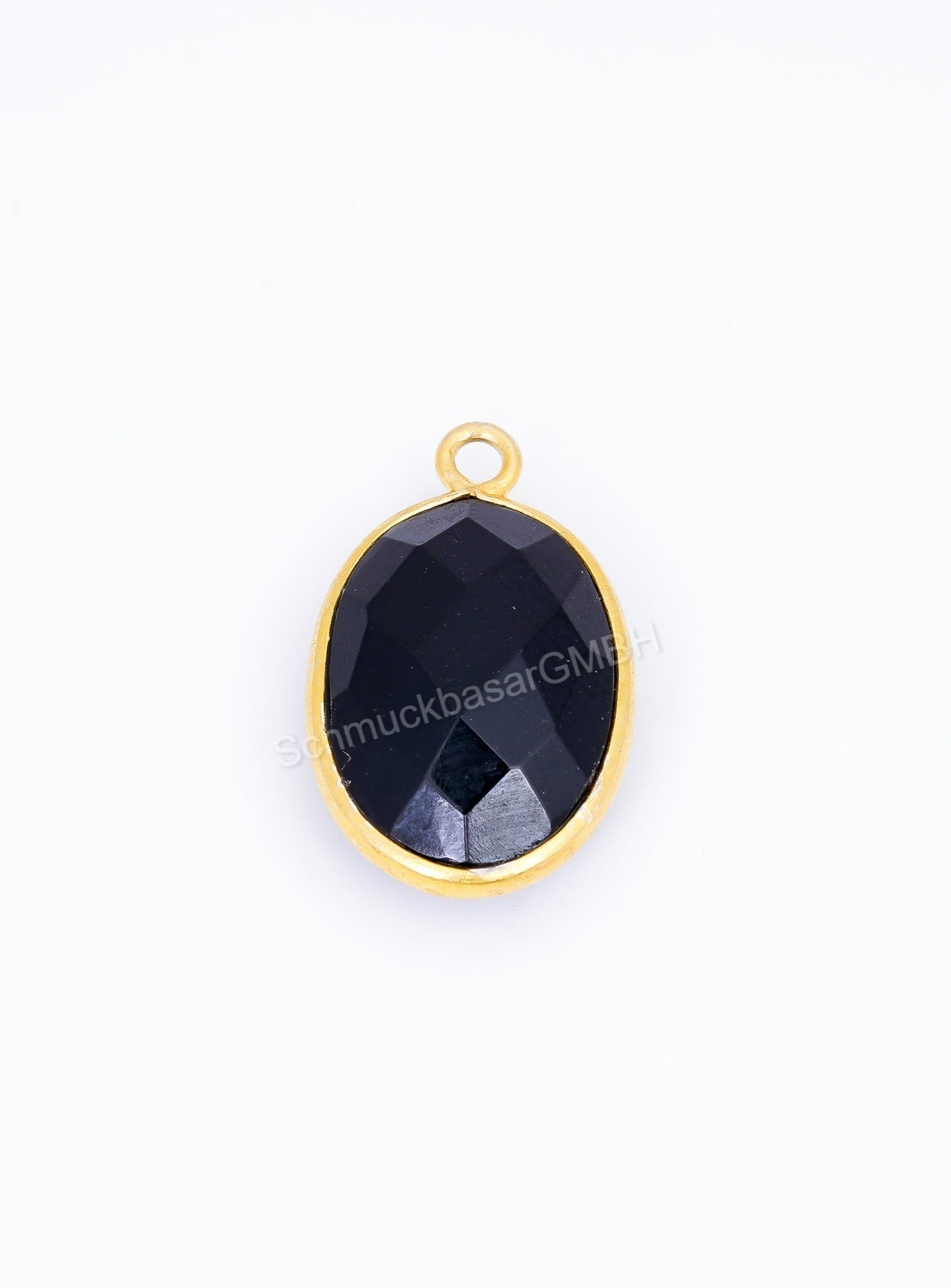 10 X 14 MM  BLACK ONYX BEZEL CONNECTOR