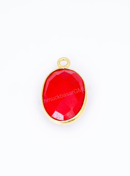 10 X 14 MM  CORAL BEZEL CONNECTOR