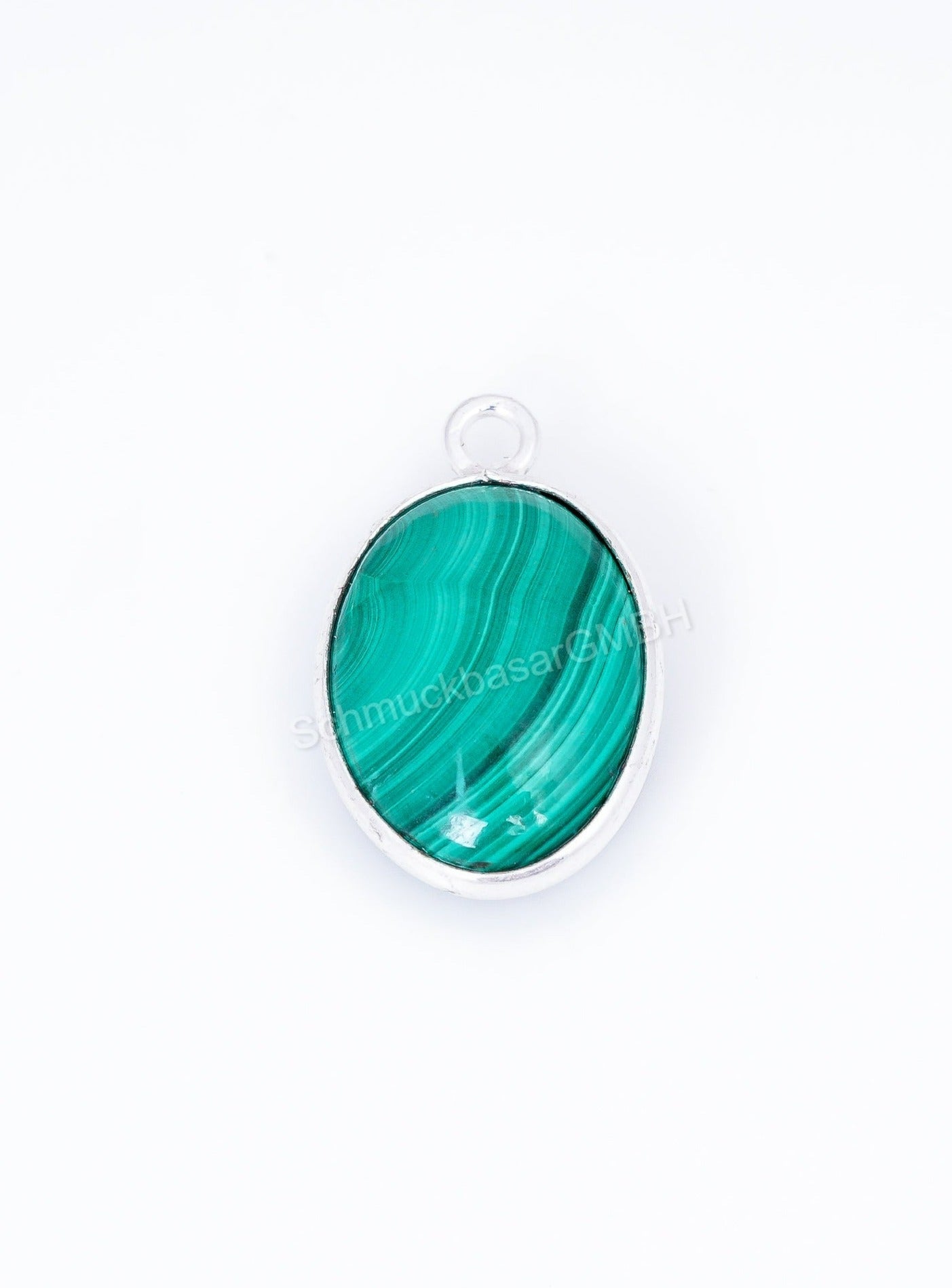 10 X 14 MM  MALACHITE BEZEL CONNECTOR