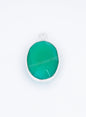 10 X 14 MM  GREEN ONYX BEZEL CONNECTOR