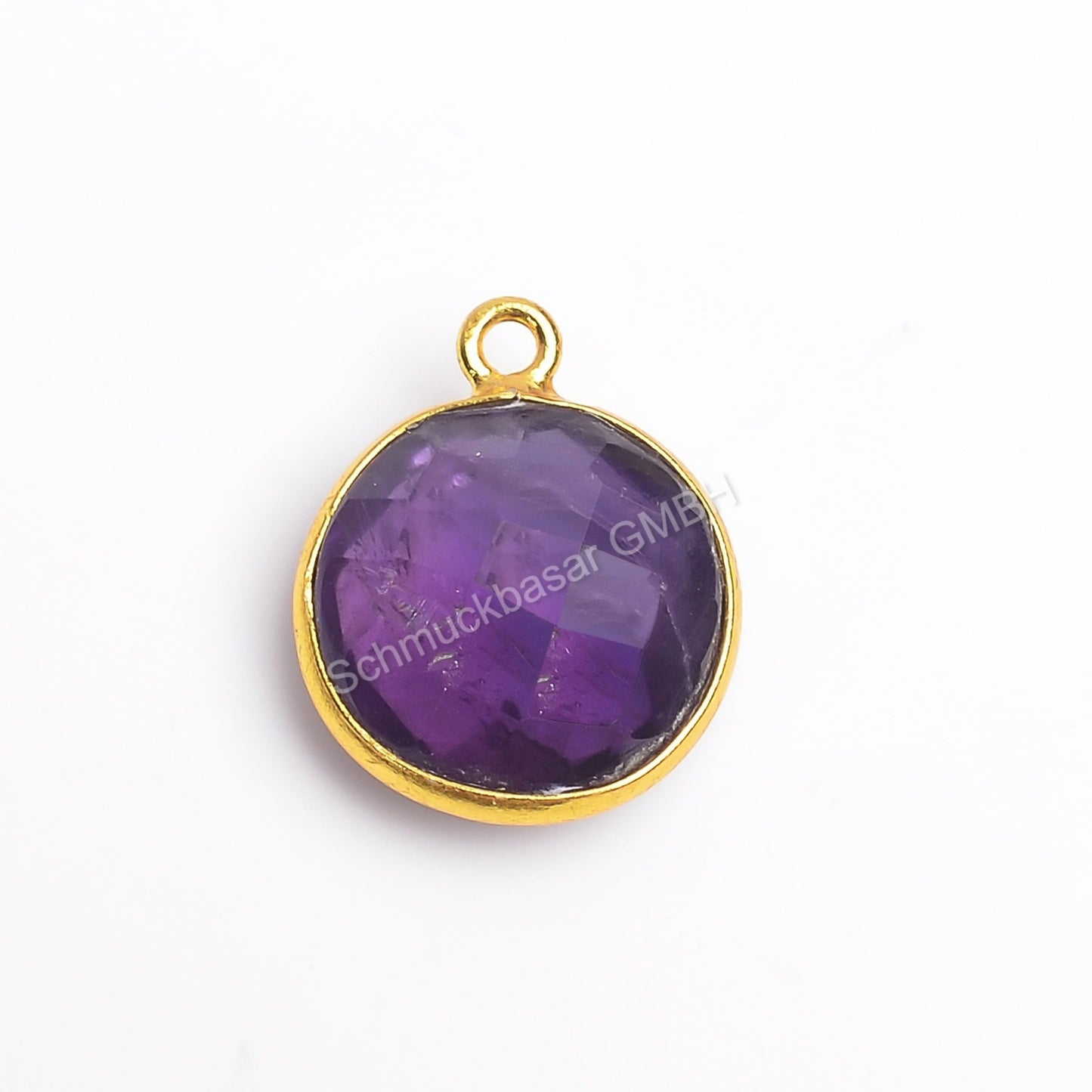 12 MM AMETHYST BEZEL CONNECTOR