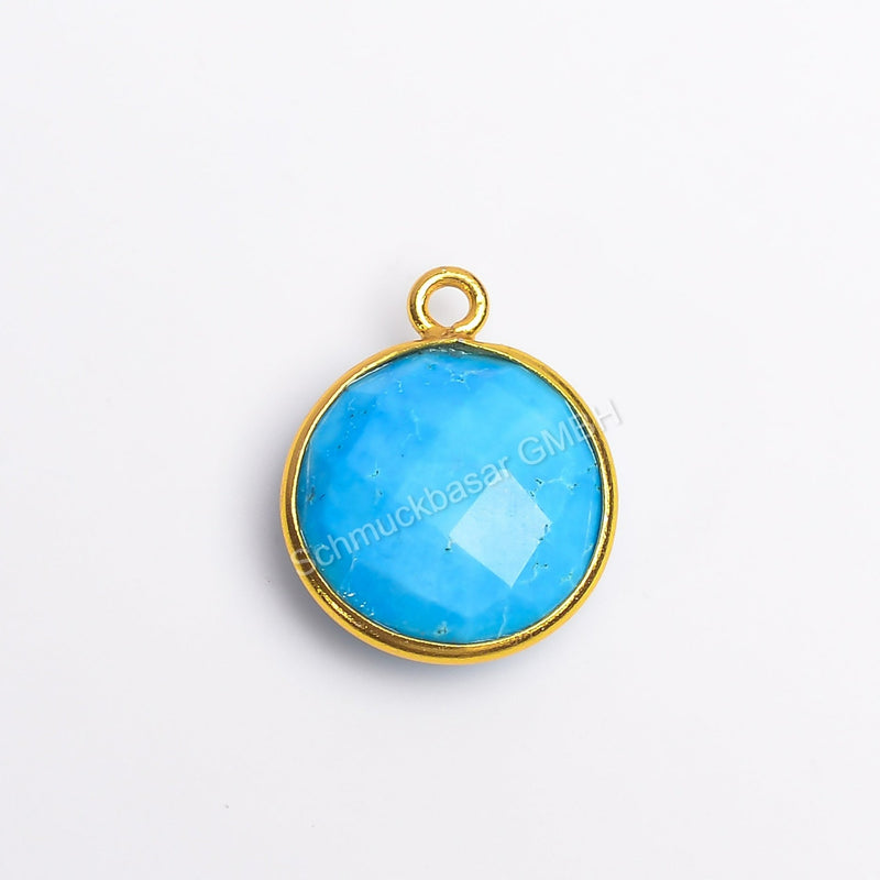 12 MM TURQUOISE BEZEL CONNECTOR