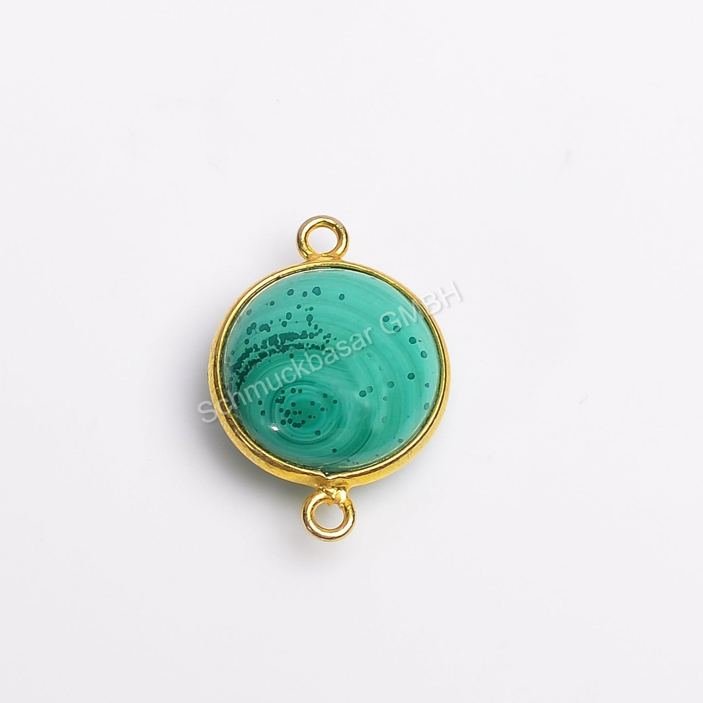 12 MM MALACHITE BEZEL CONNECTOR