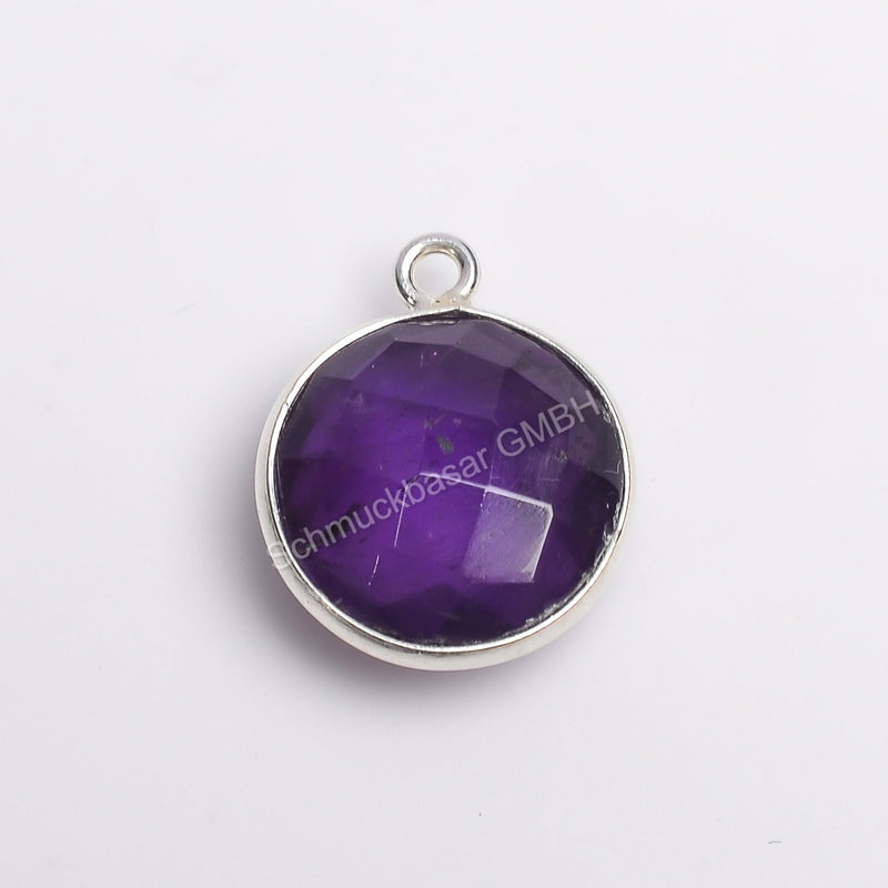 12 MM AMETHYST BEZEL CONNECTOR