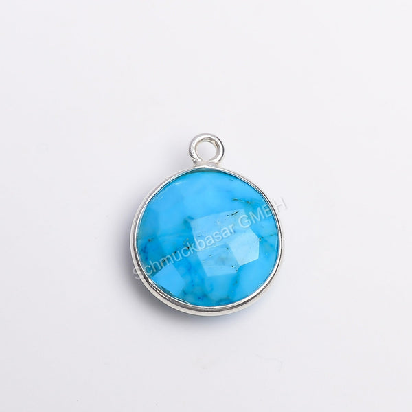 12 MM TURQUOISE BEZEL CONNECTOR